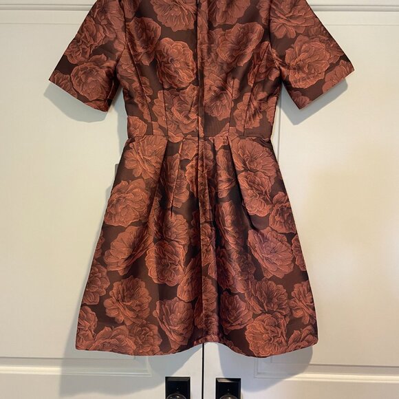 Gal Meets Glam Ingrid Jacquard Fit & Flare Dress size 0 - Picture 2 of 3